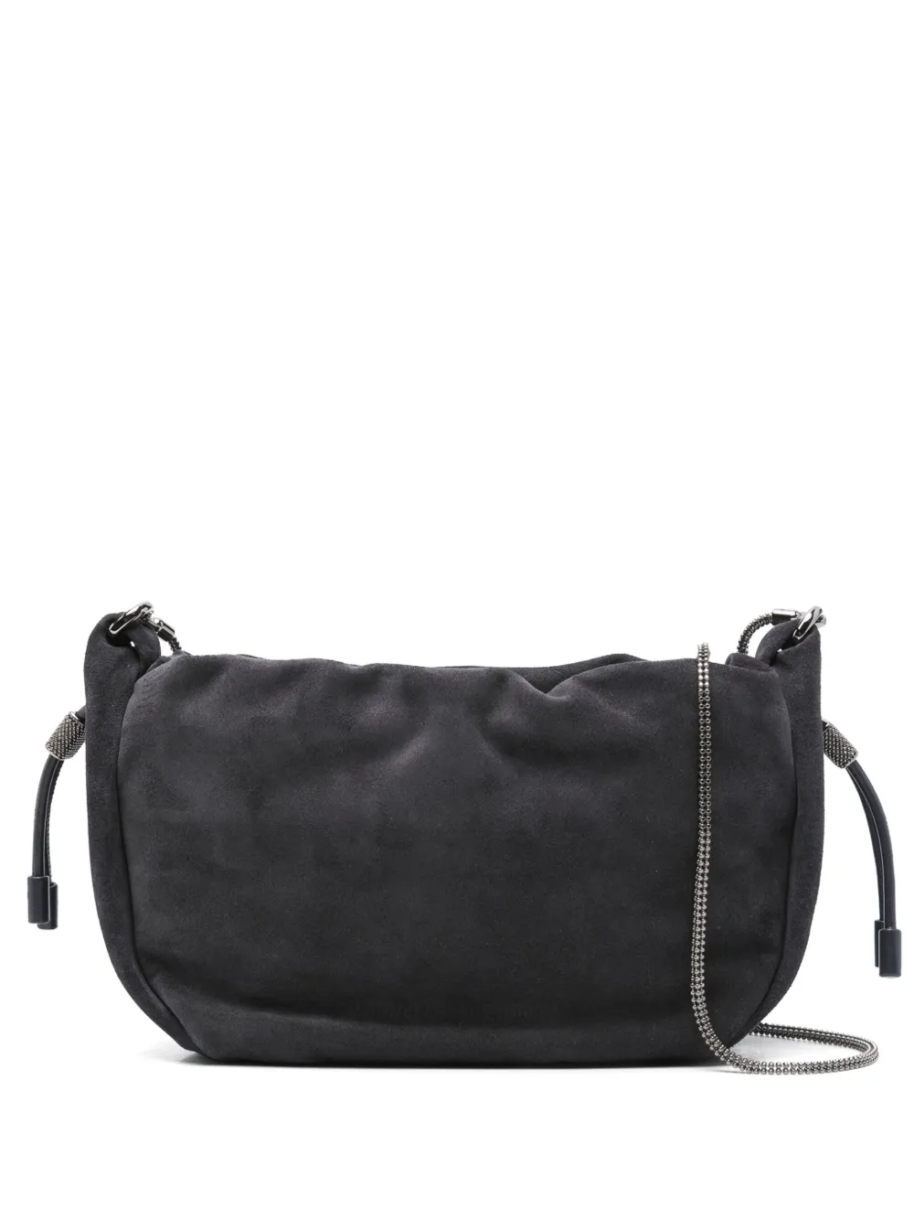Brunello Cucinelli drawstring chain-strap cross body bag Blauw