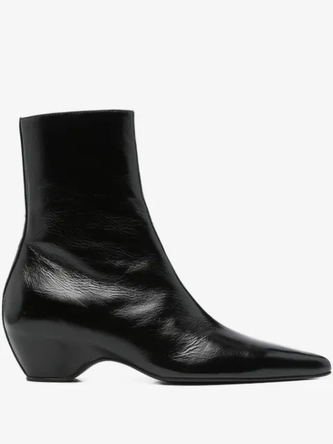 KHAITE Arizona pointed-toe calf leather ankle boots