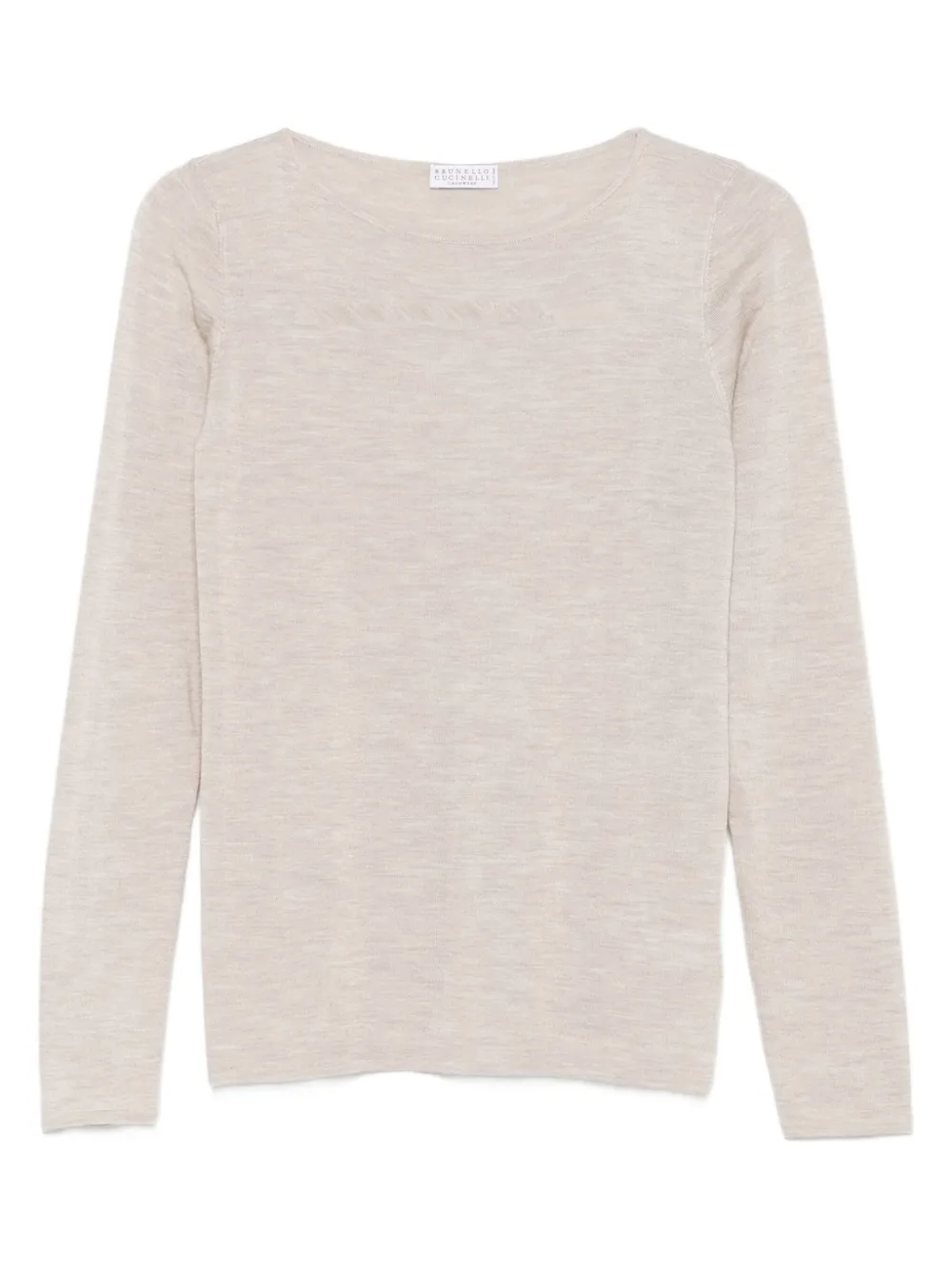 Brunello Cucinelli long-sleeve round-neck T-shirt Bruin