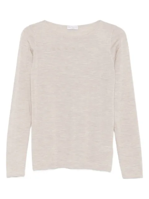 Brunello Cucinelli long-sleeve round-neck T-shirt 
