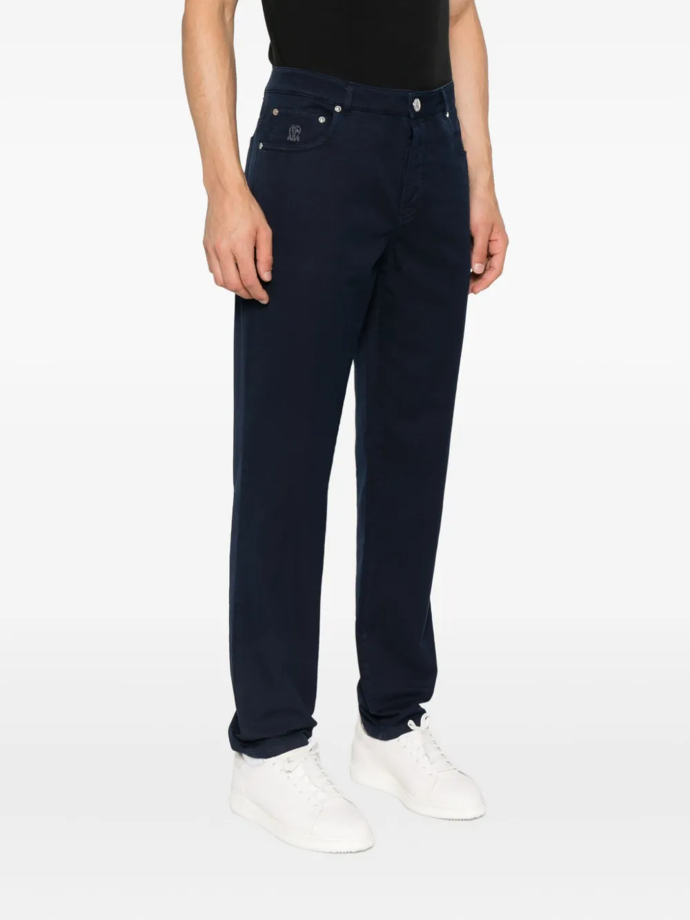 Brunello Cucinelli Katoenen broek Blauw