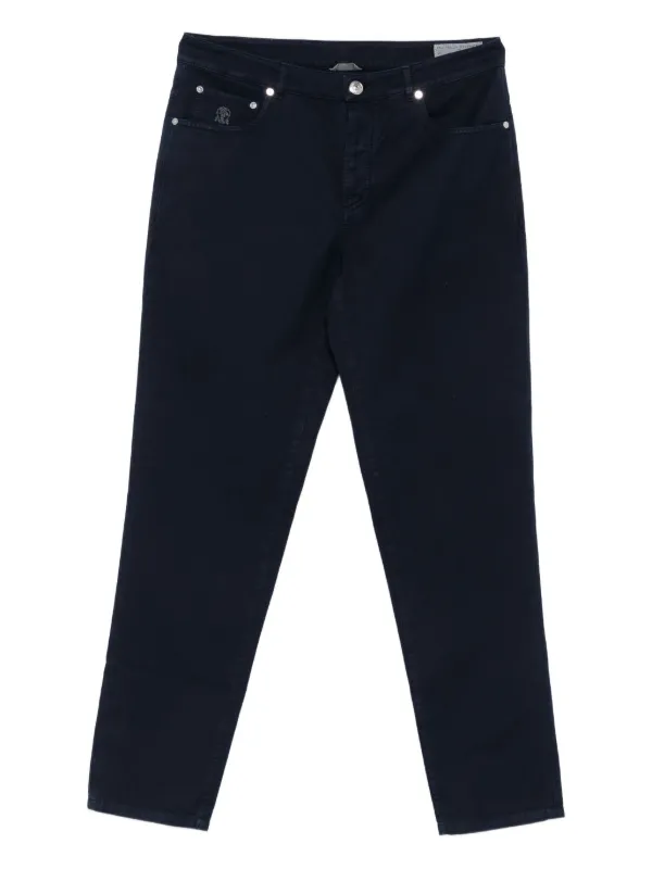 関税込BRUNELLO CUCINELLI コットンパンツ Brunello Cucinelli コットンパンツ | ブルー | FARFETCH JP