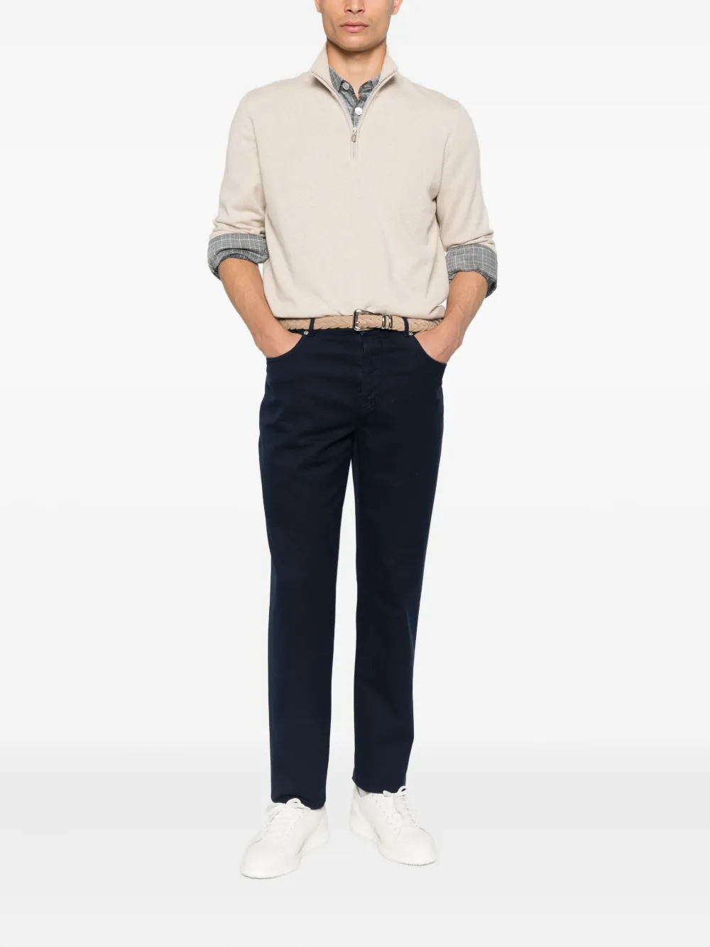 Brunello Cucinelli Katoenen broek Blauw