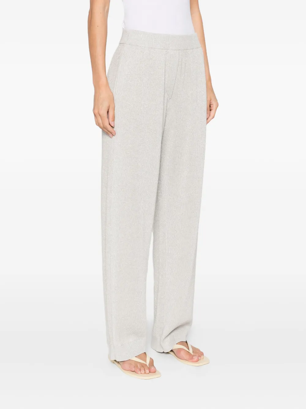Brunello Cucinelli ribbed trousers Grijs