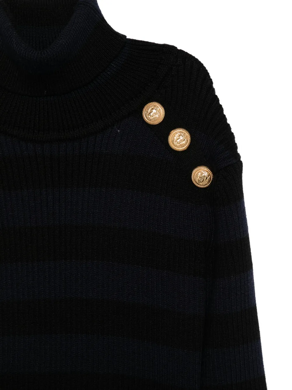 Balmain Kids button-detail sweater Blauw