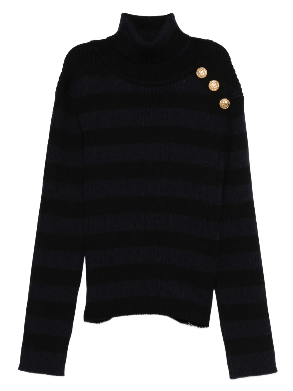 Balmain Kids button-detail sweater Blauw