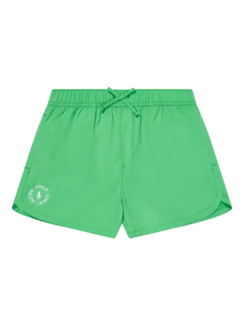 POLO RALPH LAUREN KIDS logo-embroidered elastic-waist shorts