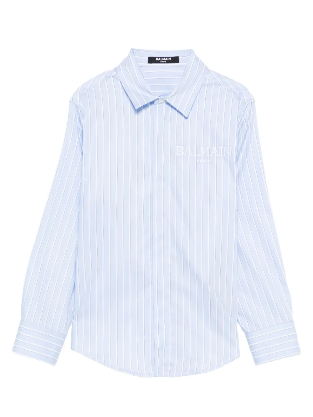 Balmain Kids striped shirt Blauw