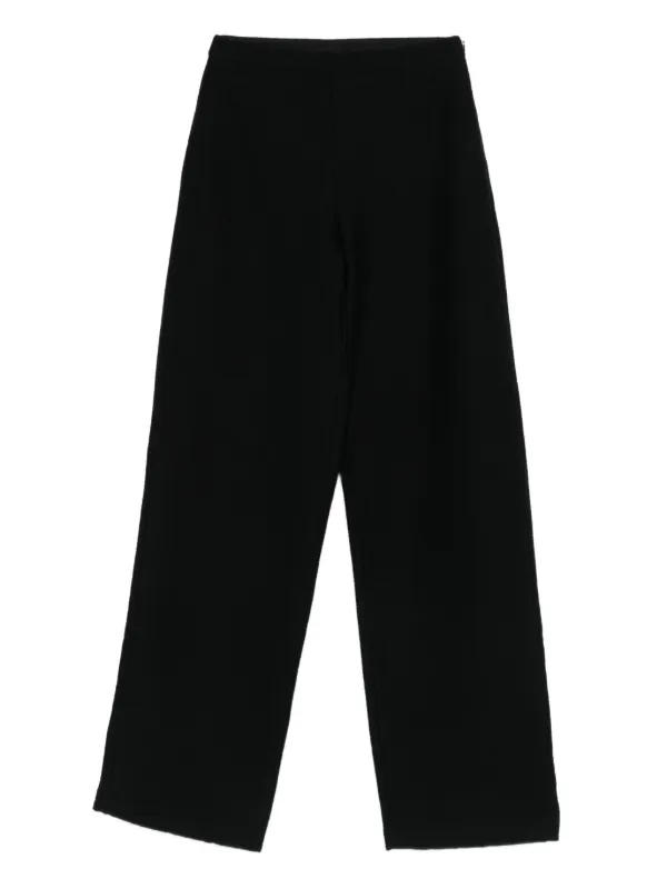 Emporio Armani Wide-leg Trousers in Black