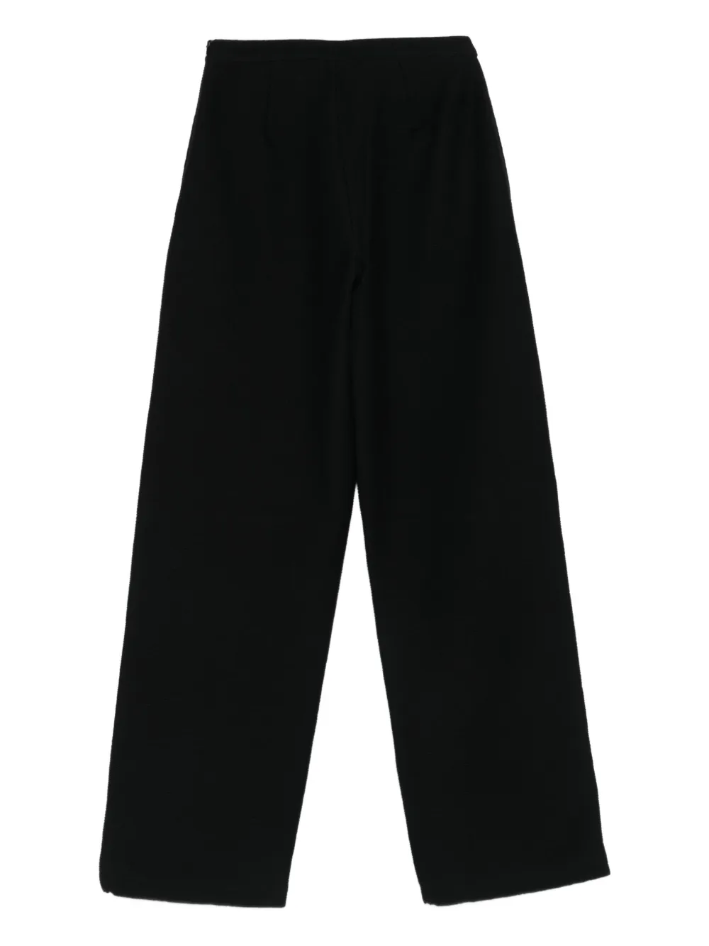 Emporio Armani Broek met wijde pijpen - Zwart