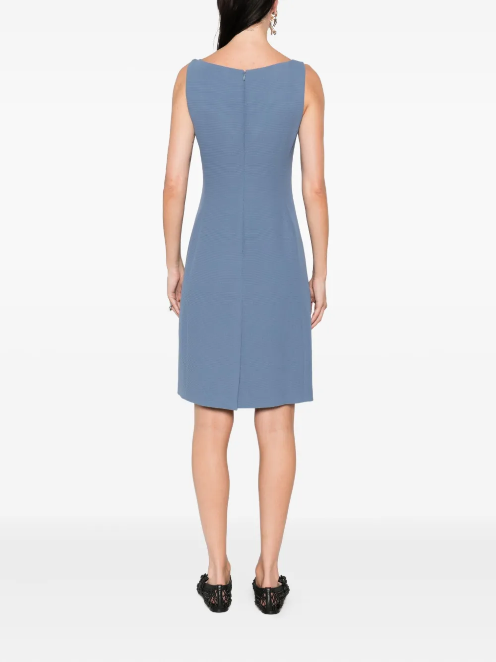 Emporio Armani sleeveless mini dress Blauw