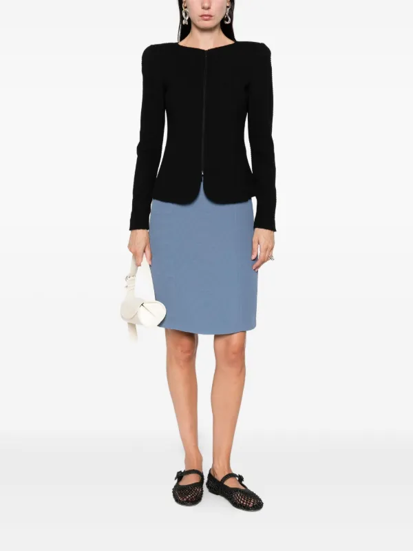 Emporio Armani シェブロンパターン ジャケット | ブラック