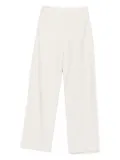 Emporio Armani textured straight trousers - Neutrals