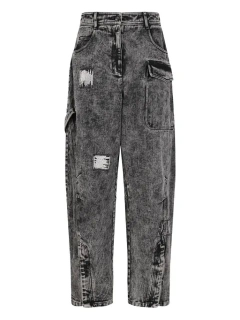 HUI MILANO ripped pocket jeans