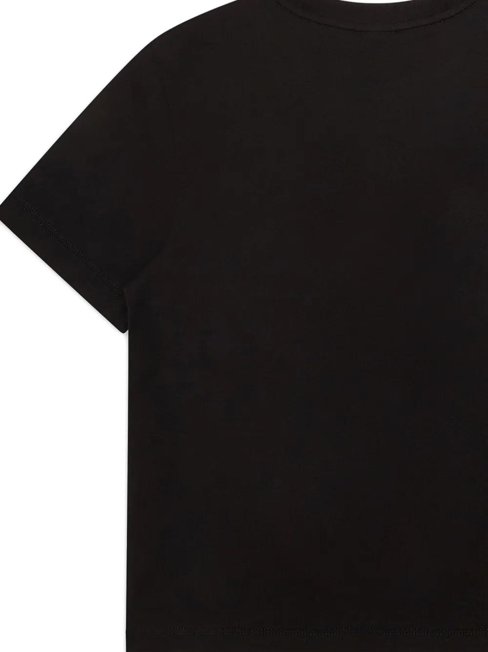 Emporio Armani Kids embroidered-logo T-shirt Zwart