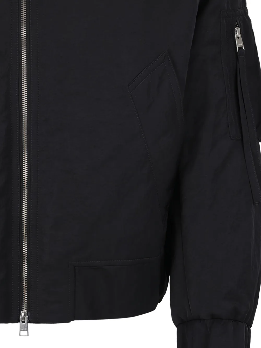 Ami Alexandre Mattiussi Padded Bomber Jacket In Black