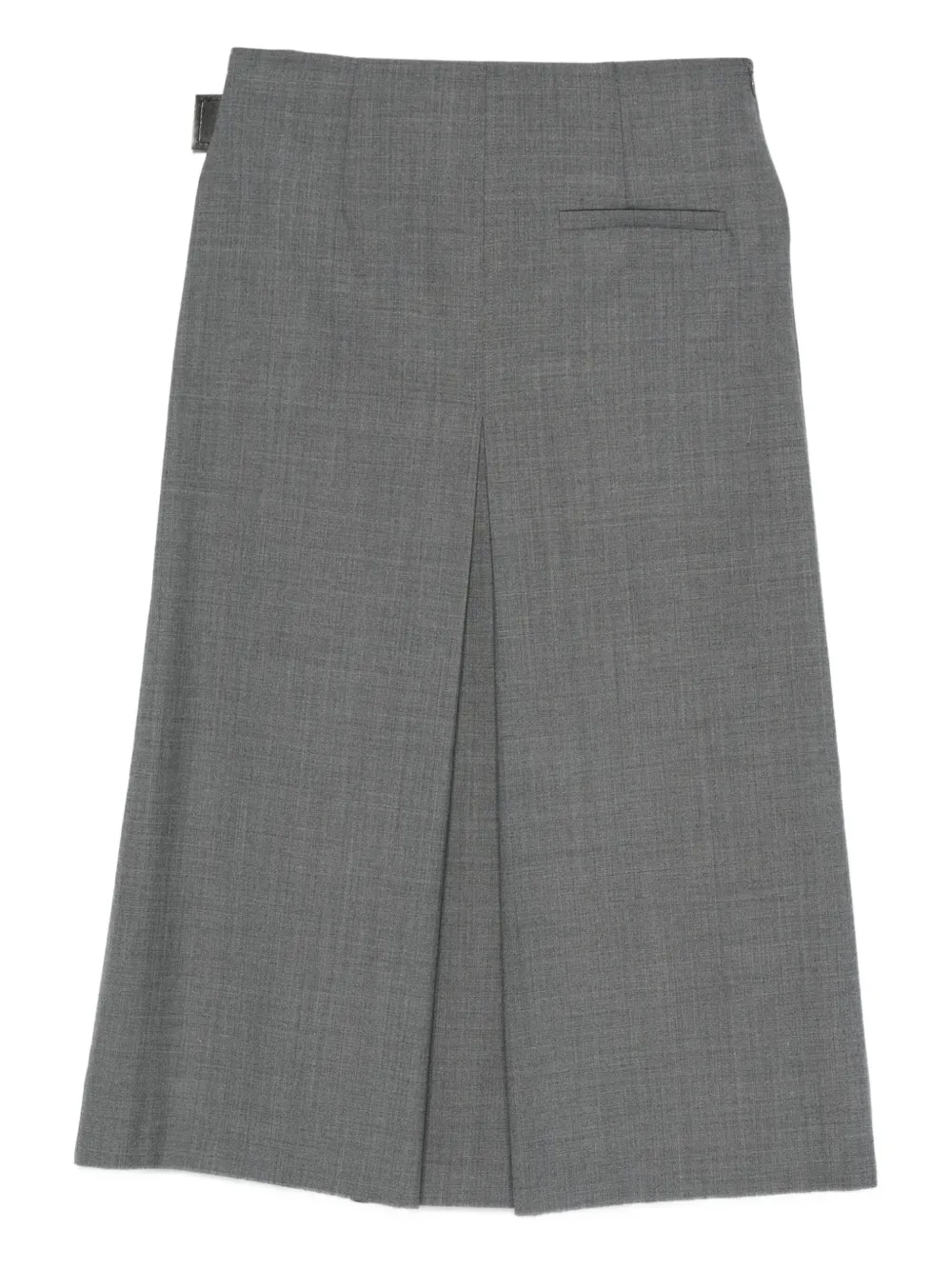 Semicouture Plooirok met ceintuur Grijs