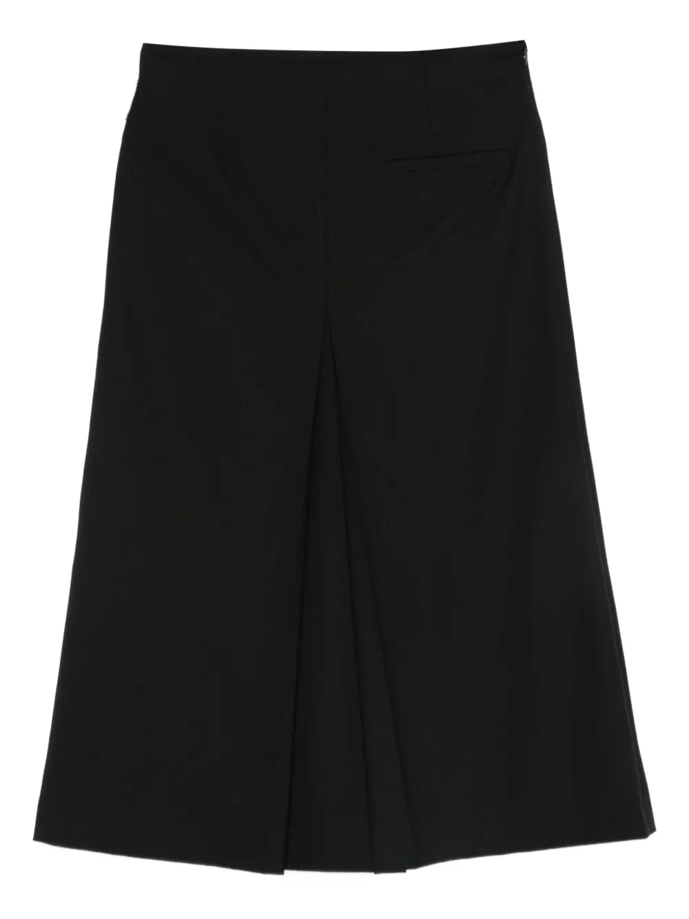 Semicouture Plooirok met ceintuur - Zwart
