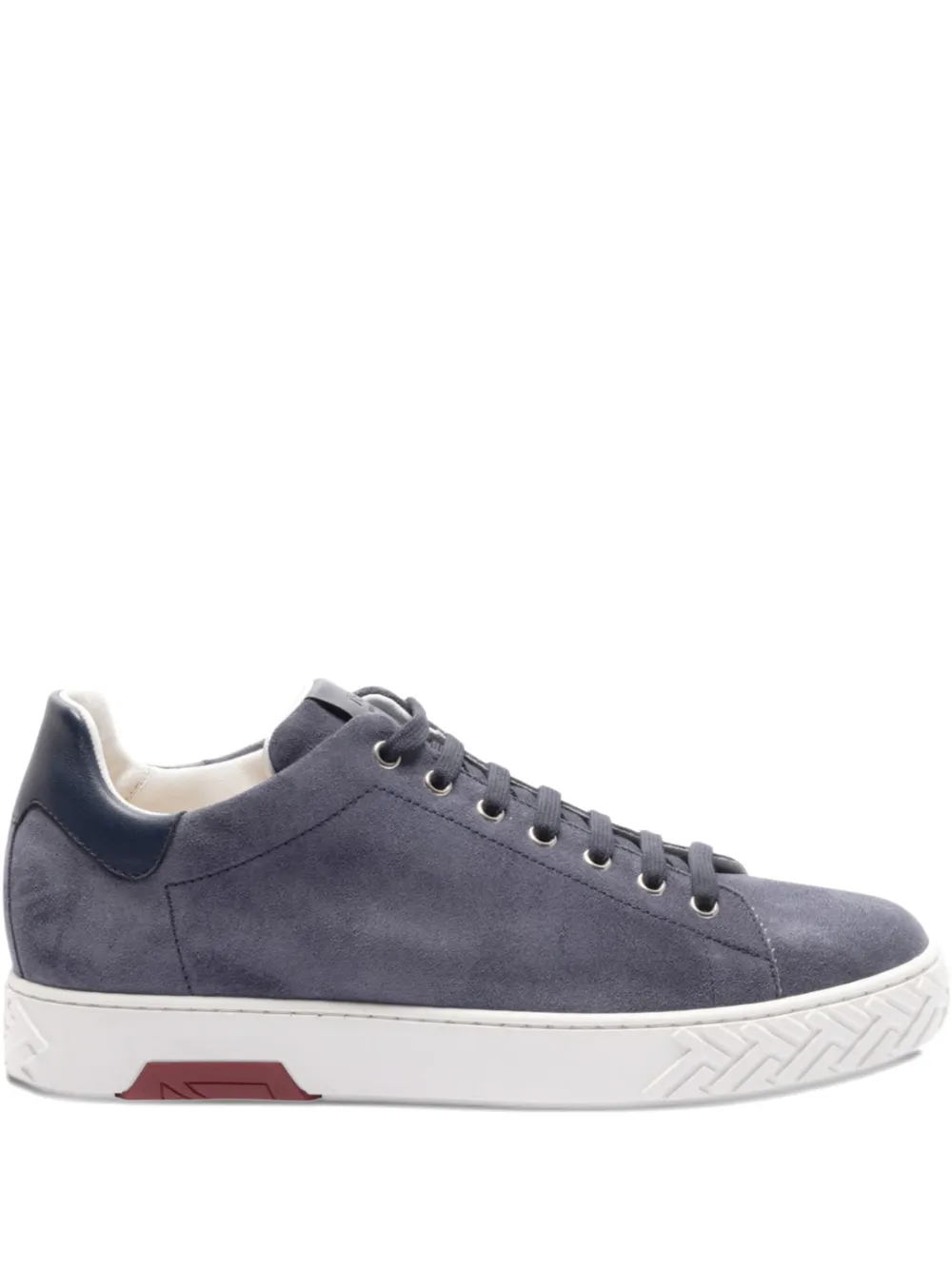 A.testoni Ravenna suede leather sneakers Blue