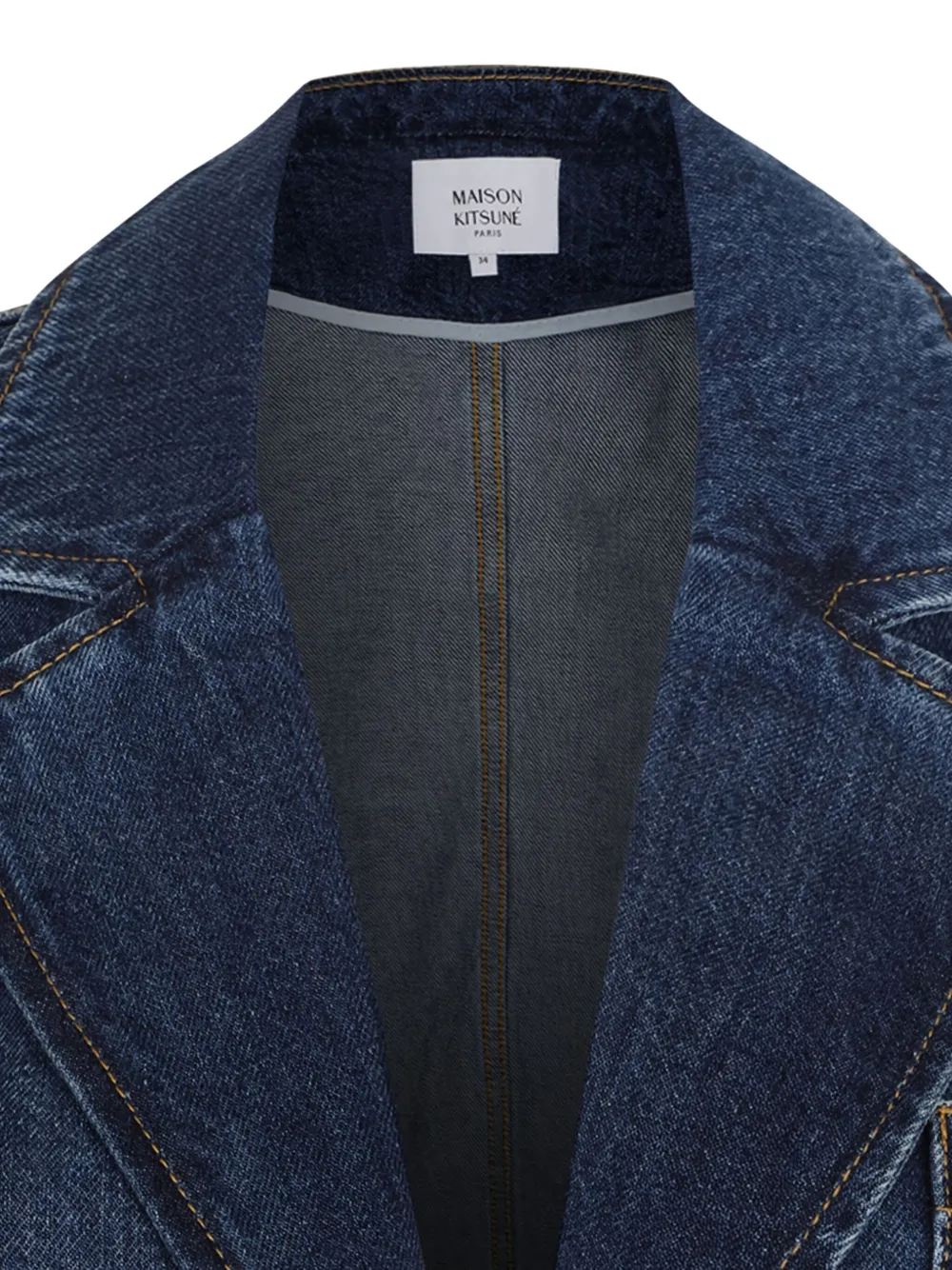 Maison Kitsuné Pocket Button Jacket In Blue