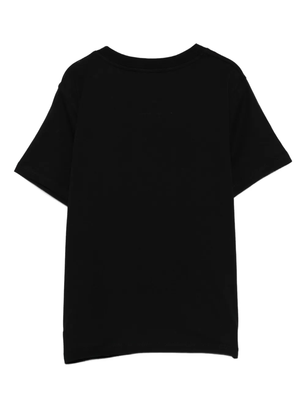 Balmain Kids T-shirt met geborduurd logo en knoopdetail Zwart