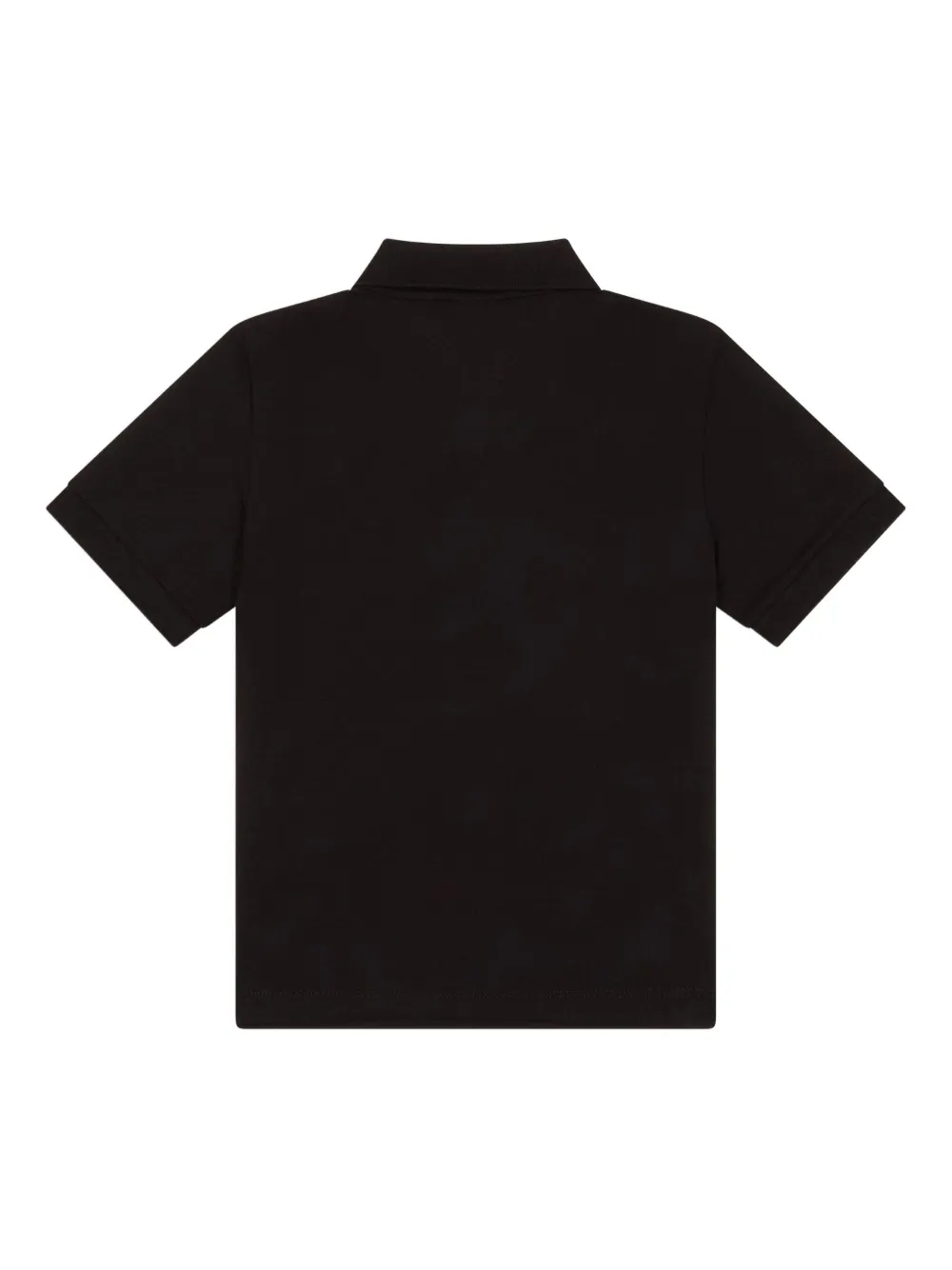 Emporio Armani Kids embroidered-logo polo shirt Zwart