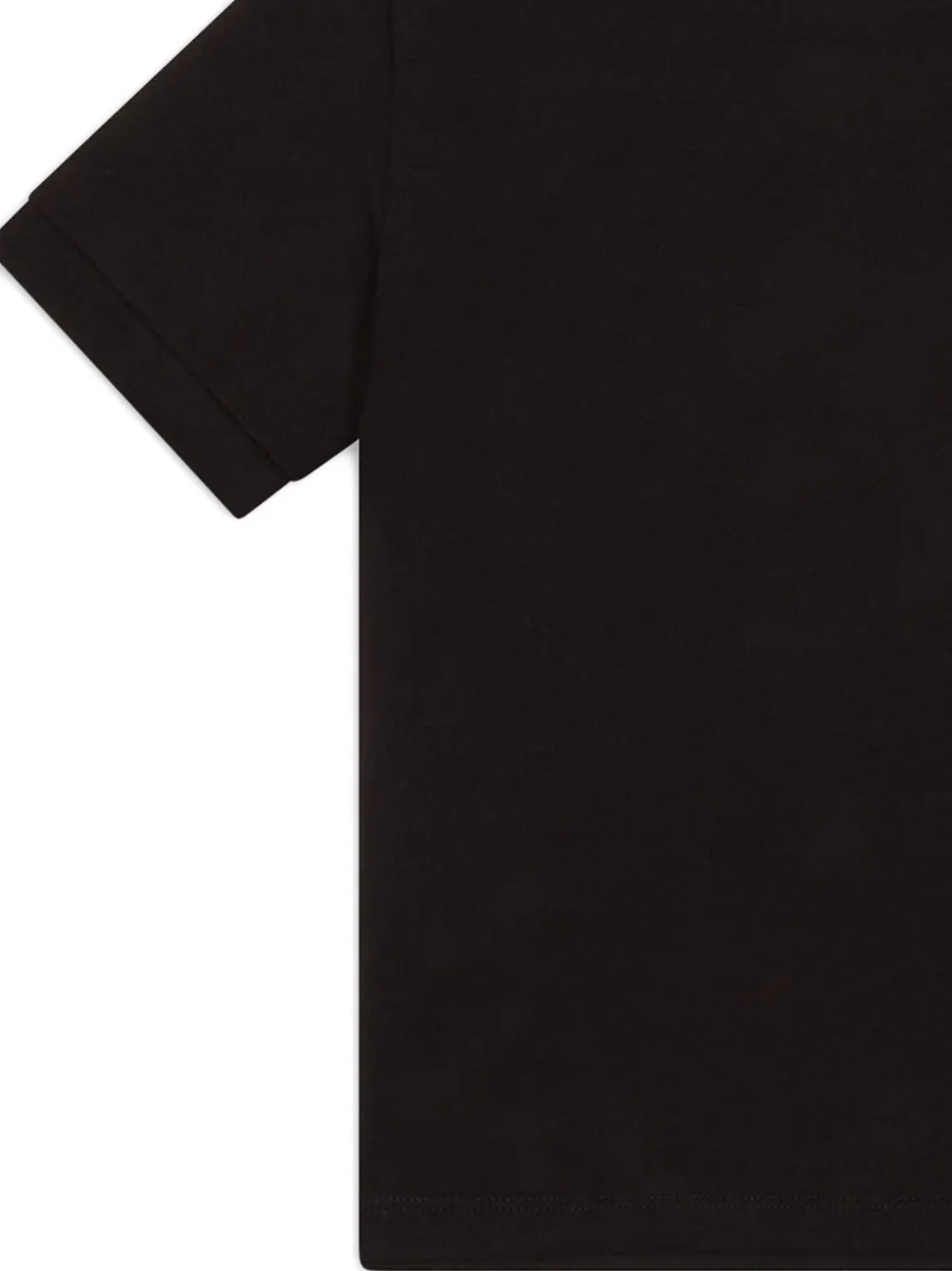 Emporio Armani Kids embroidered-logo polo shirt Zwart