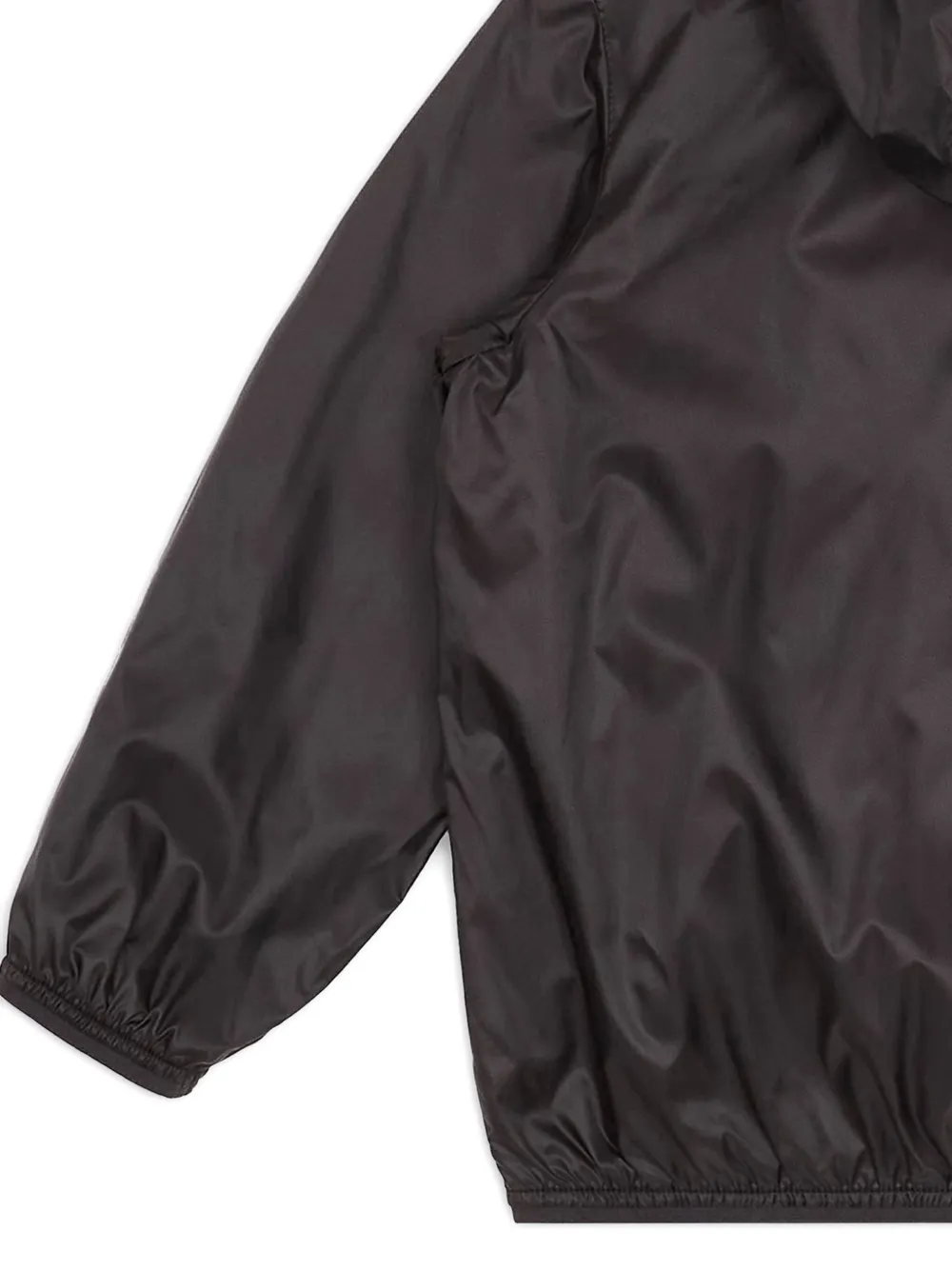 Emporio Armani Kids logo-print hooded jacket Zwart