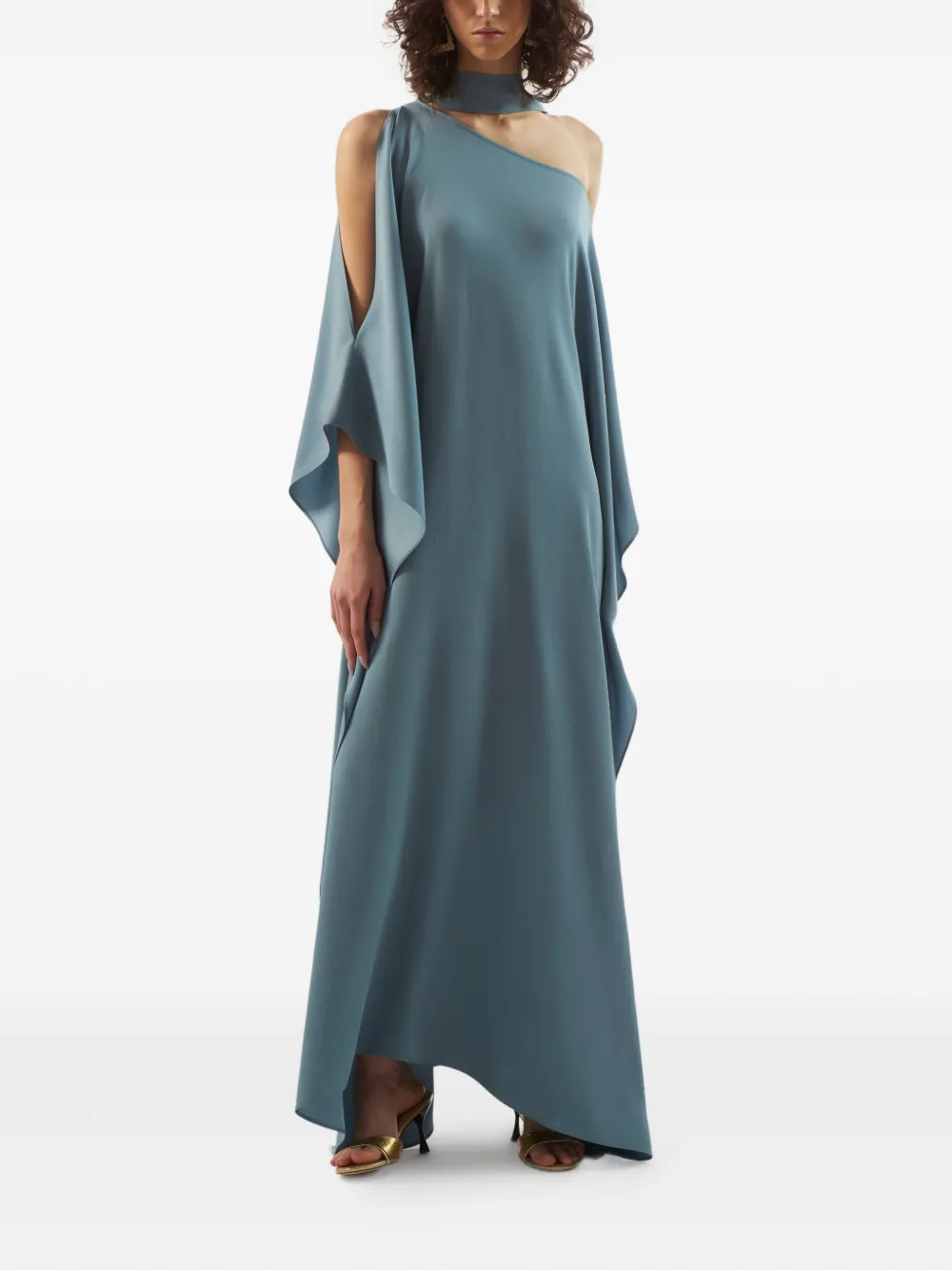 Taller Marmo Barths one-shoulder draped maxi dress | Evening Dresses | Image 2