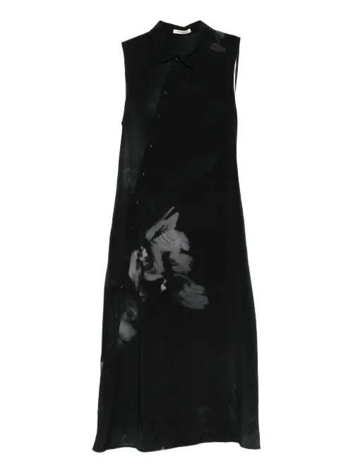 Robe mi-longue en soie à fleurs - Peter Do - Modalova