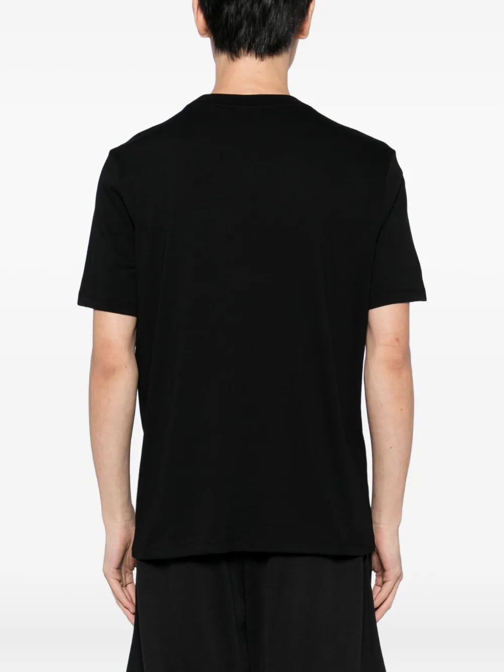 Hugo Boss Cotton-jersey T-shirt With Lip Artwork In Black