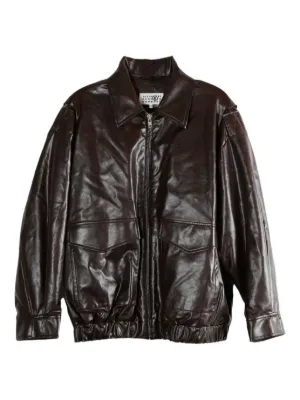 新品タグ MM6 Maison Margiela メゾンマルジェラ ブルゾン MM6 Maison Margiela ロゴプリント ナイロン ロングブルゾン
