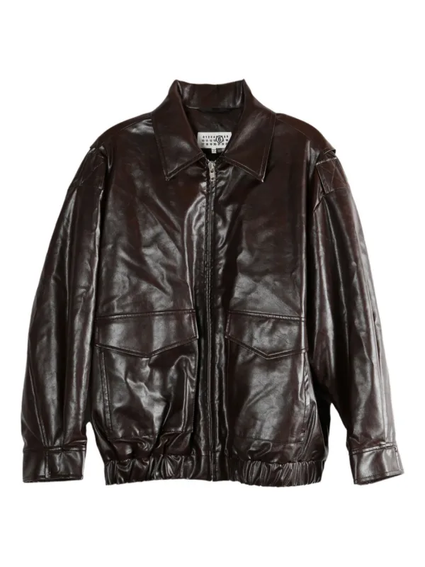 MM6 Maison Margiela flap-pockets Jacket Brown FARFETCH IN