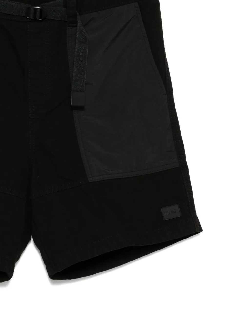 HUGO Denim shorts Zwart