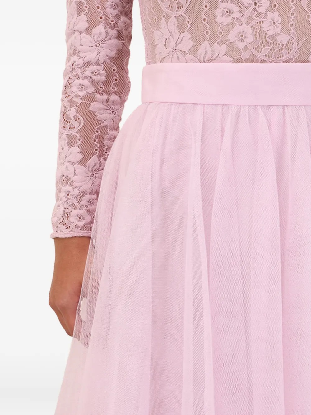 ZIMMERMANN Tulen maxi-plooirok Roze