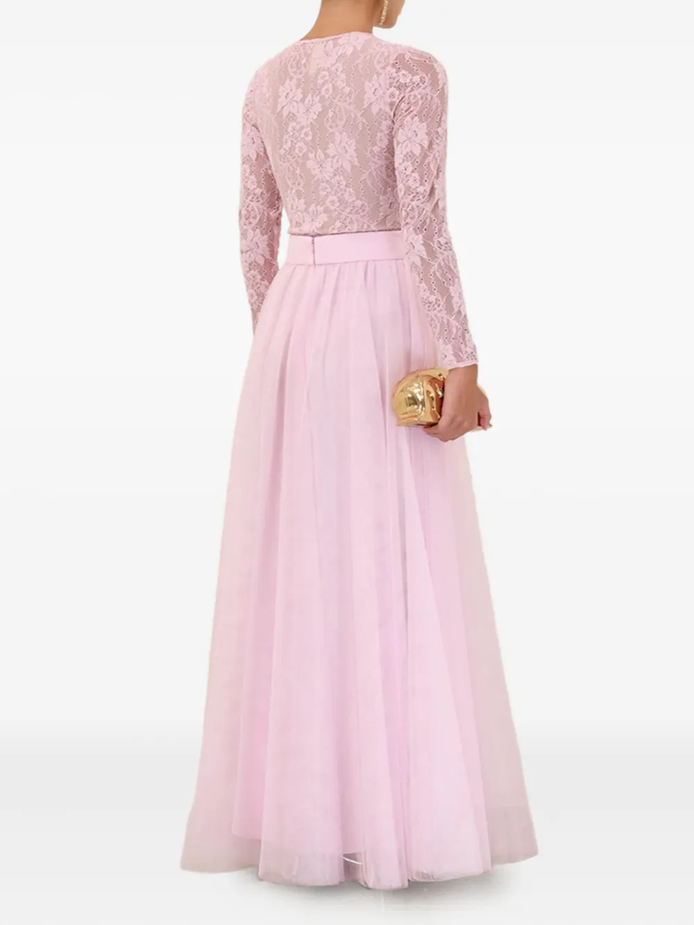 ZIMMERMANN Tulen maxi-plooirok Roze