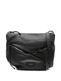 GIANNI CHIARINI Shania diagonal-zip leather crossbody bag - Black