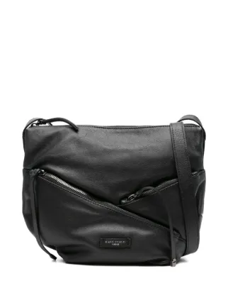 GIANNI CHIARINI Shania diagonal-zip Leather Crossbody Bag | Black