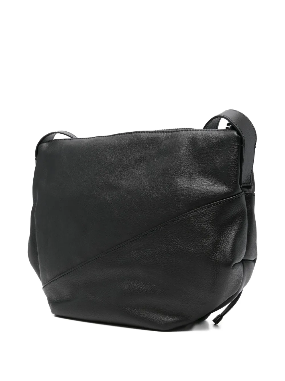 GIANNI CHIARINI Shania leren crossbodytas met diagonale rits Zwart