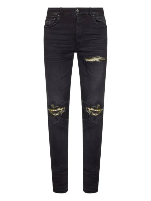 AMIRI bandana-patch distressed jeans