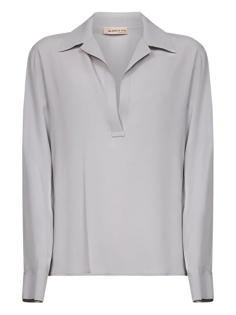 Blanca Vita Blouse met V-hals Grijs
