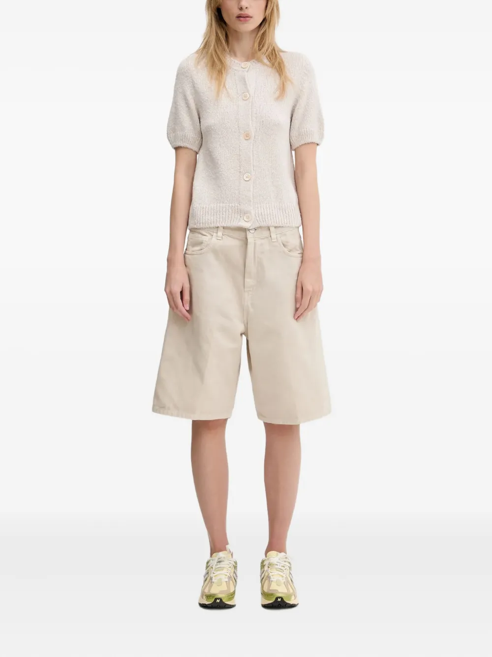 OUR LEGACY Vest met pofmouwen en knopen Beige
