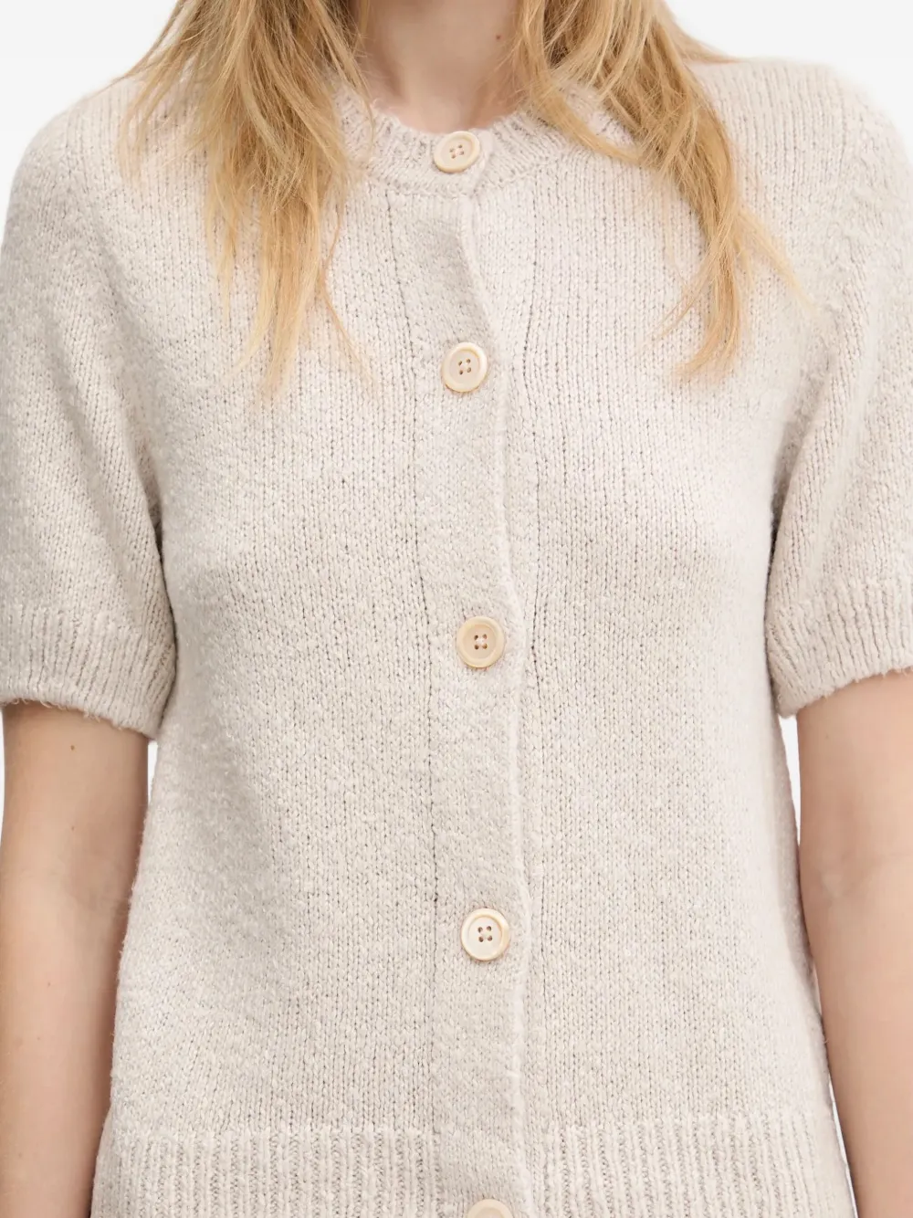 OUR LEGACY Vest met pofmouwen en knopen Beige
