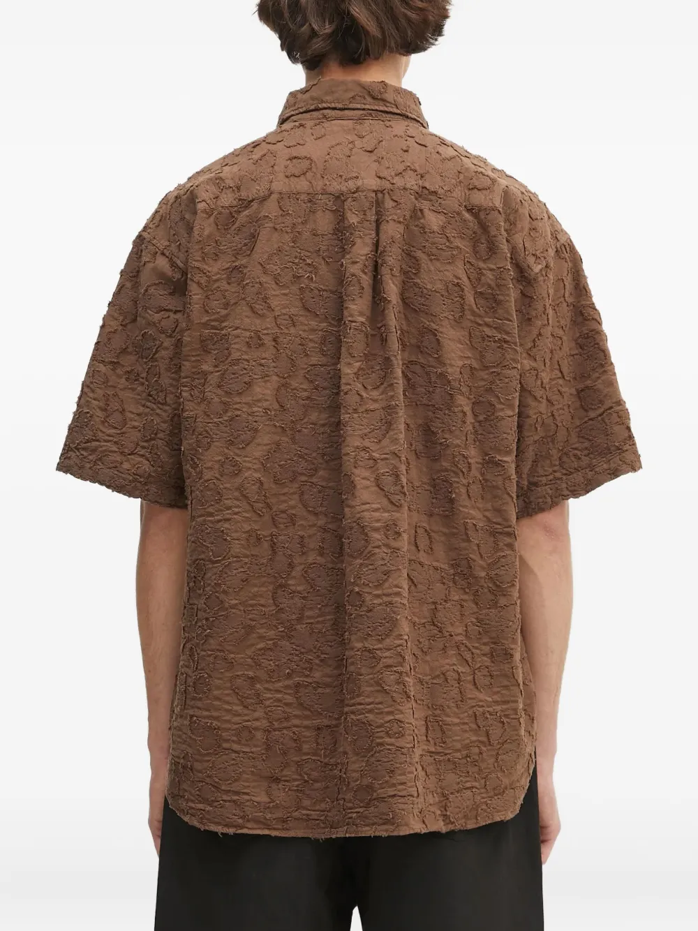 Norse Projects overhemd met korte mouwen Bruin