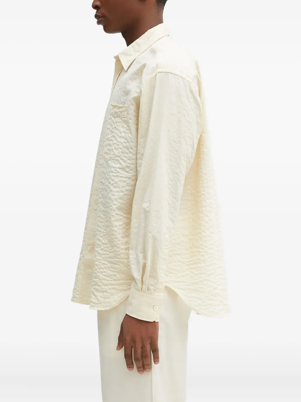 Norse Projects Overhemd met borstzak Beige