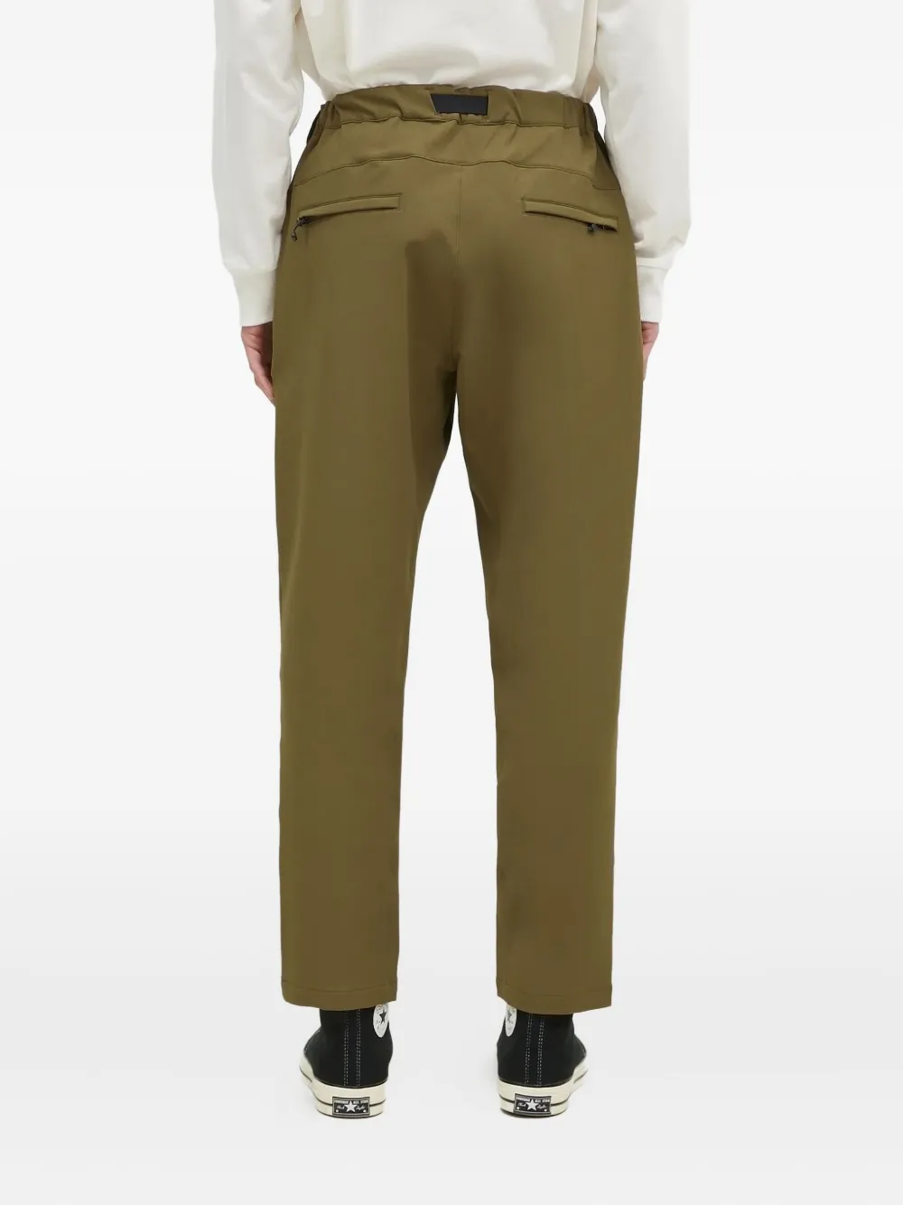 Nanga Drawstring-pocket Trousers In Green