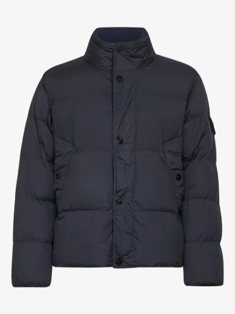 Stone Island logo-patch puffer jacket