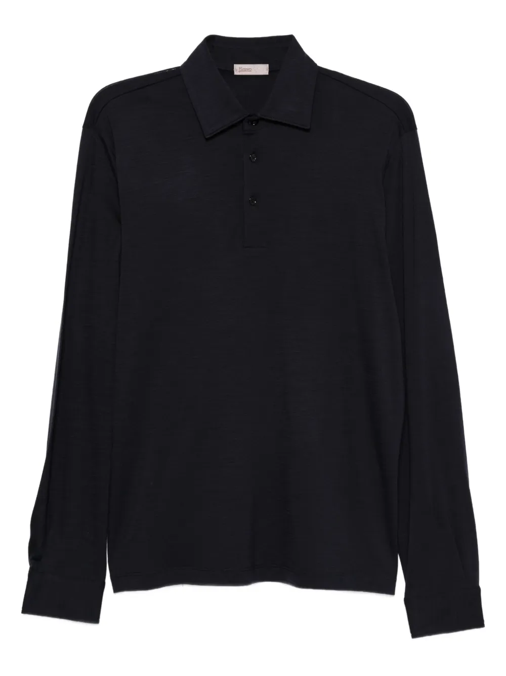 Herno long-sleeve polo shirt Blauw