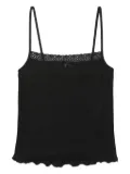 BAPY BY *A BATHING APE® lace-trimmed ribbed top - Black