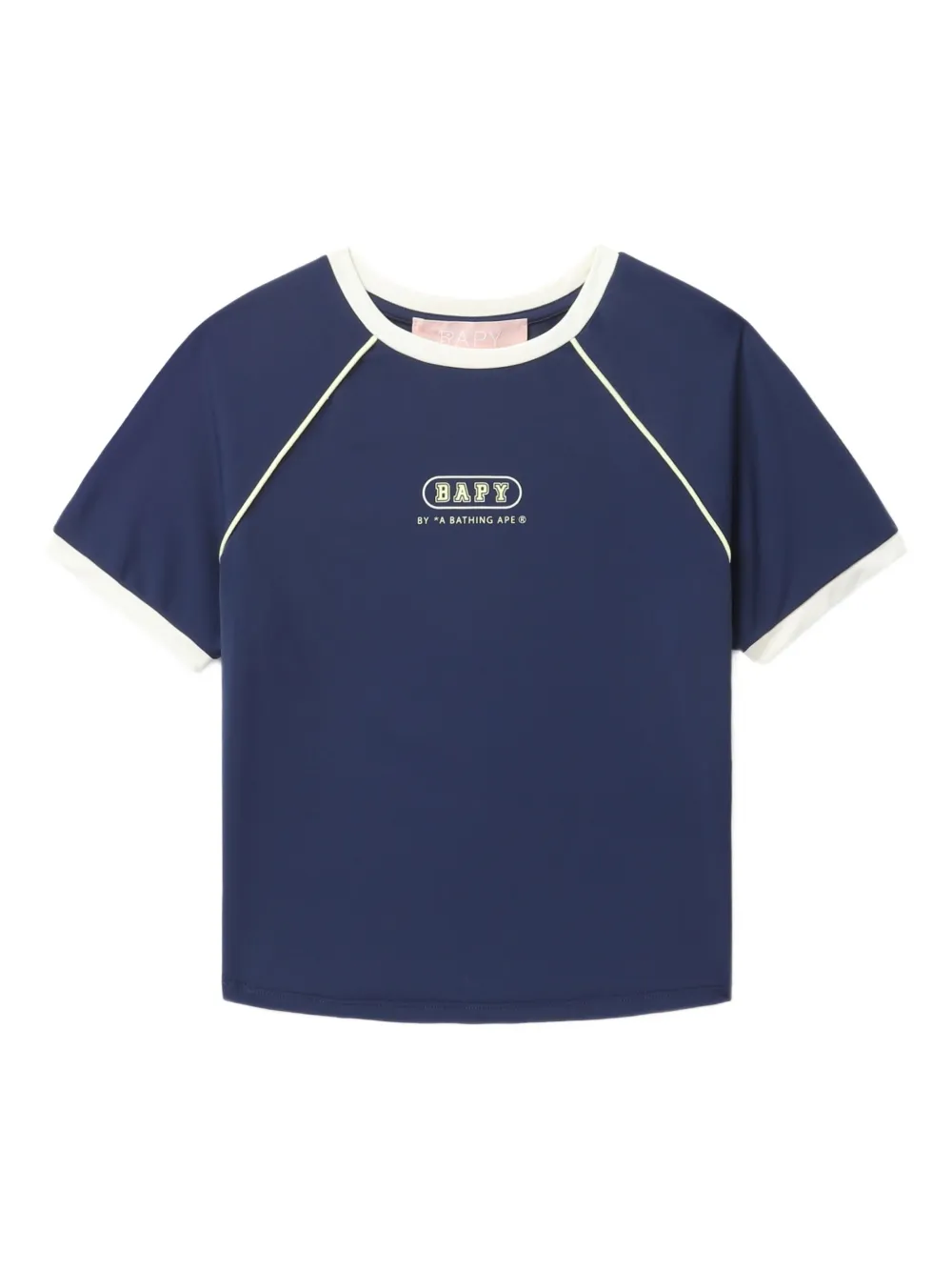 Bapy By *a Bathing Ape® Contrast-panel Short-sleeved T-shirt In Blue
